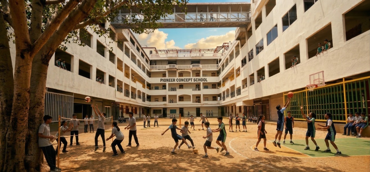 Pioneer School expanded multi-story wing architecture