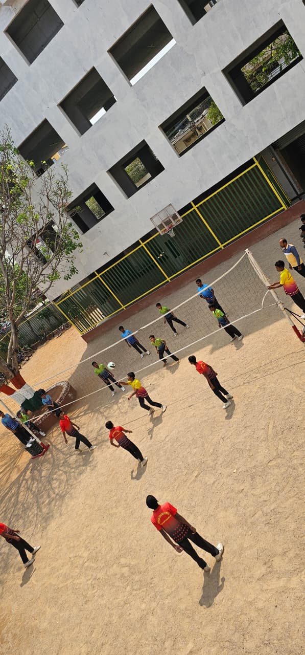 Basketball playground court